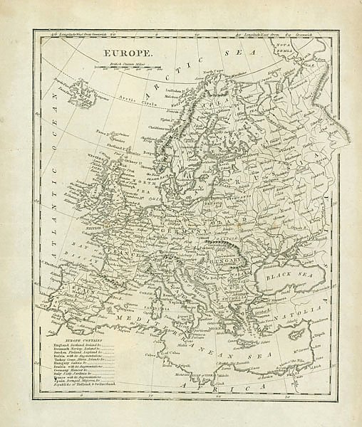 Карта: Европа 2
