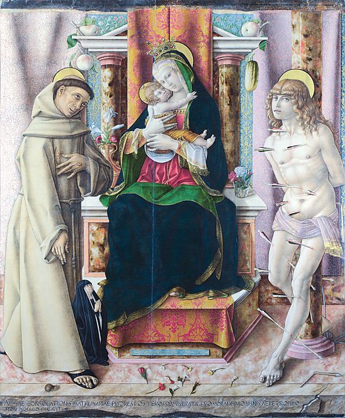Дева Мария и младенец со святыми Франсисом и Себастьяном