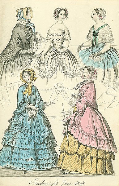 Fashions for June 1848