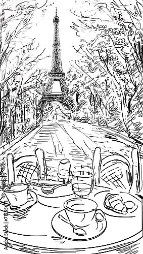 Париж в Ч/Б рисунках #33