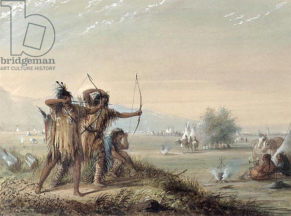 Snake Indians Testing Bows, 1837