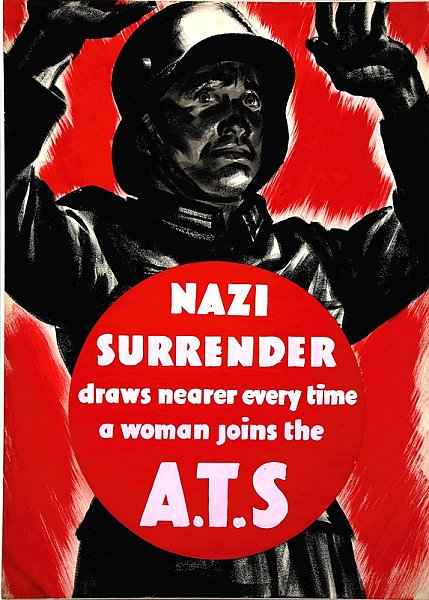 Nazi surrender draws nearer every time a woman joins the A.T.S
