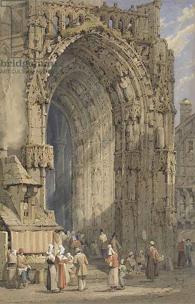 The Porch, Rheims Cathedral, c.1840