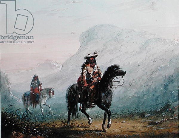 Bourgeois Walker and his Squaw, 1837