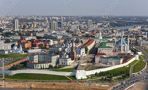 Россия, Казань. Кремль с птичьего полета