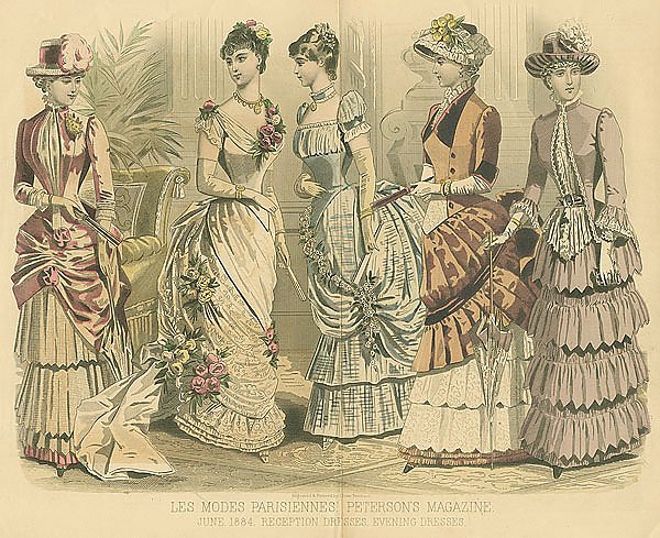 June, 1884. Reception Dresses. Evening Dresses 1