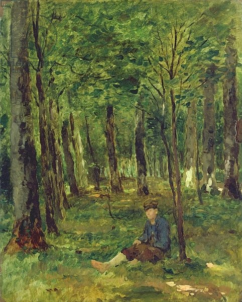 Young Farmer sitting in the Forest, 1878