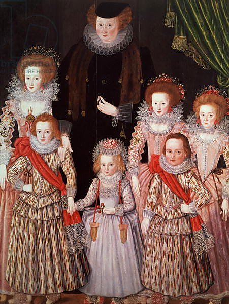 The Tasburgh Group: Lettice Cressy, Lady Tasburgh of Bodney, Norfolk and her Children, c.1605