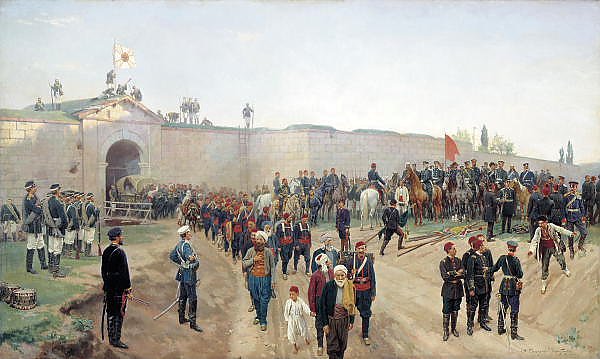 Сдача крепости Никополь 4 июля 1877 года. 1883