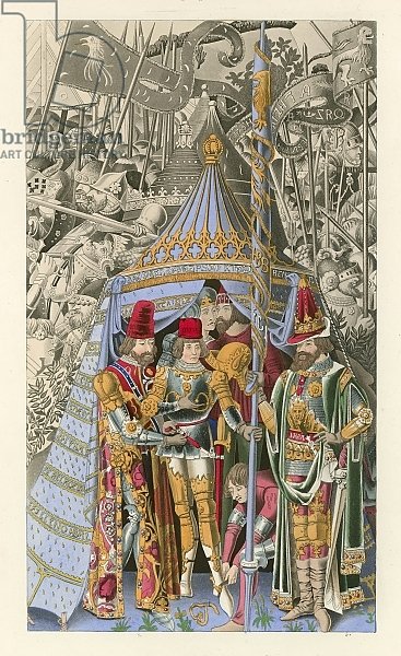 Pyrrhus Receiving the Honor of Knighthood, early 15th century