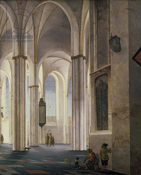 The Interior of the Buurkerk at Utrecht, 1644