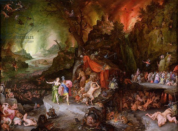 Aeneas and the Sibyl in the Underworld, 1598