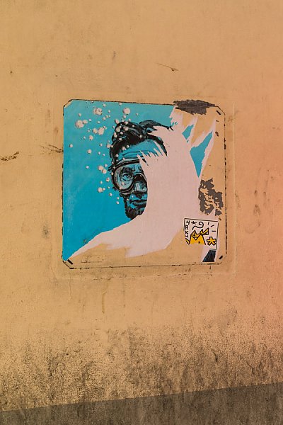 Граффити на стене, Флоренция, Италия