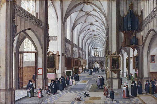 Интерьер готической церкви 2