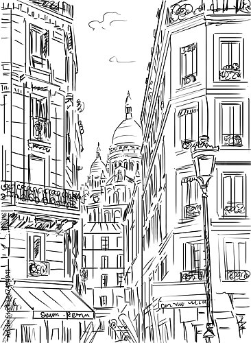 Париж в Ч/Б рисунках #39