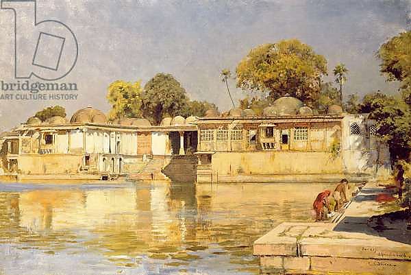 Palace and Lake at Sarkeh, near Ahmedabad, India, c.1882-83
