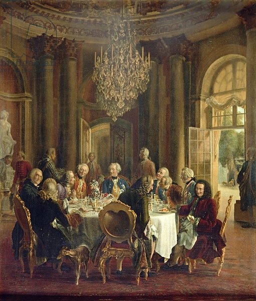 Dinner Table at Sanssouci, 1850