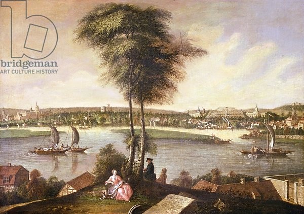 View of the Sanssouci park from Brauhausberg, 1772