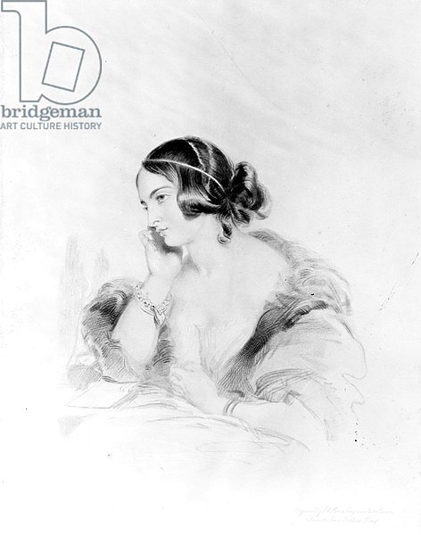 Caroline Norton, engraved by Frederick Christian Lewis, 1838