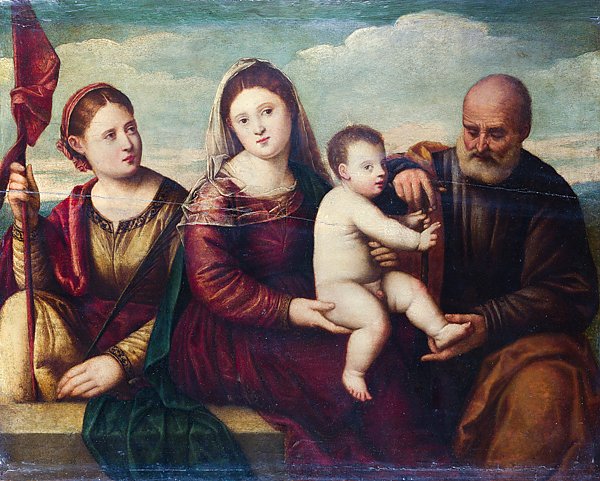 Мадонна и младенец со Святыми
