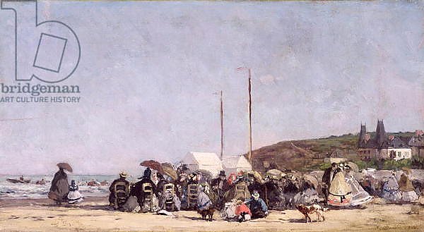 The Beach at Trouville, 1864
