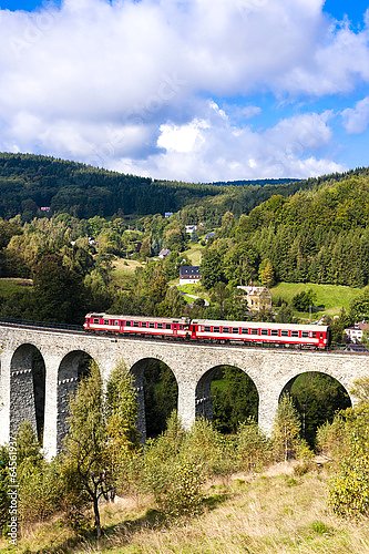Пассажирский поезд, долина Krystofovo, Чехия