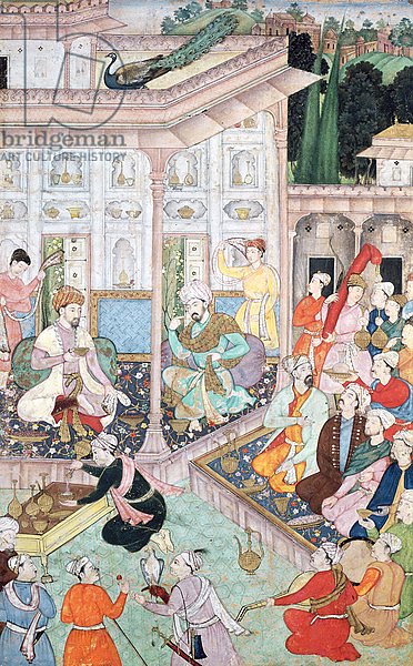 Meeting between Babur and Bedi Az Zaman Mirza, 16th-17th century