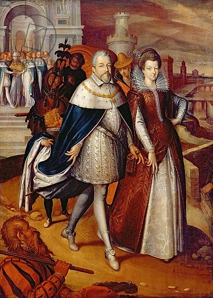Portrait of Ferdinand I Grand Duke of Tuscany, and his Niece Marie, future wife of Henri IV