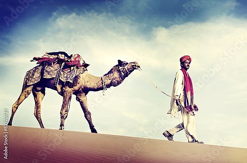 Индус с верблюдом