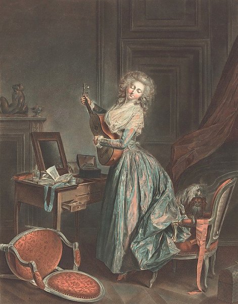 A Woman Playing The Guitar