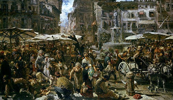 The Market of Verona, 1884