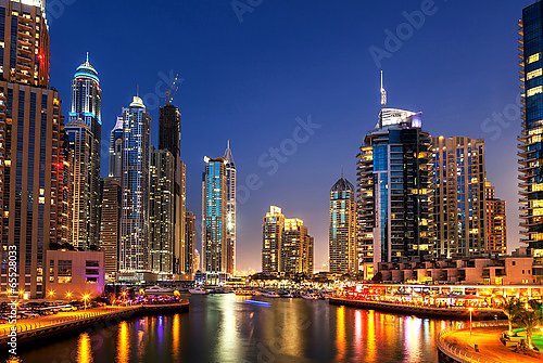 Ночной Дубай, ОАЭ