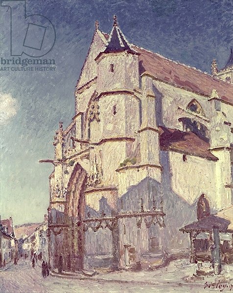 Постер Сислей Альфред (Alfred Sisley) The Church at Moret, 1894