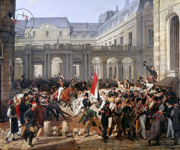The Duke of Orleans Leaves the Palais-Royal and Goes to the Hotel de Ville on 31st July 1830, 1832