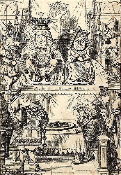 The Trial of the Knave of Hearts, from 'Alice's Adventures in Wonderland'
