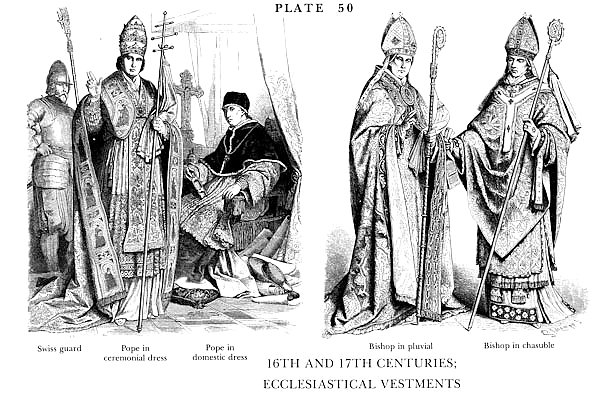 XVIè et XVIIè Siècles Habits Ecclésiastiques, 16Th and 17Th Centuries, Ecclesiastical Vestments 2