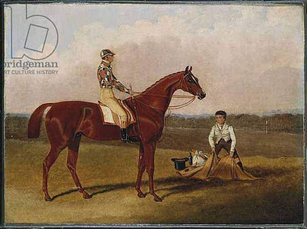 'Barefoot', the Racehorse, with a Jockey Up and a Groom, 1835