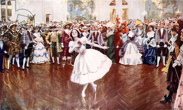Madame Pavlova attending a fancy dress ball at the Savoy
