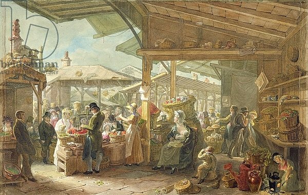 Old Covent Garden Market, 1825