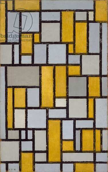Composition with Grid 1, 1918