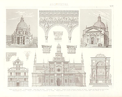 Постер Итальянская архитектура: Венеция, Павия, Рим 1