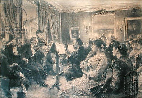 The Quartet or The Musical Evening at the House of Amaury Duval, 1881