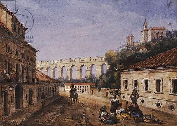 The Aqueduct and Convent of Sta Teresa, Matacavallos Street, Rio de Janeiro,
