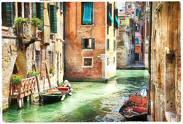 Романтический венецианский канал