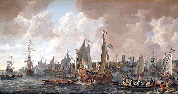The arrival of King Charles II of England in Rotterdam