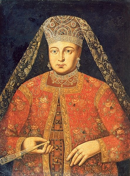 Постер Школа: Русская 17в. Portrait of Tsarina Marfa Matveyevna