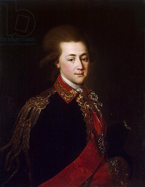 Portrait of the palace-aide-de-camp Alexander Lanskoy, 1784