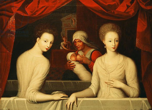 Gabrielle d'Estrees and her sister, the Duchess of Villars