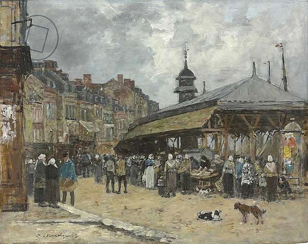 Market at Trouville; Marche a Trouville, 1878