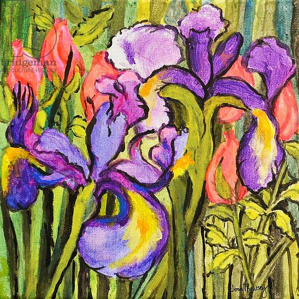Irises and Roses,2017,